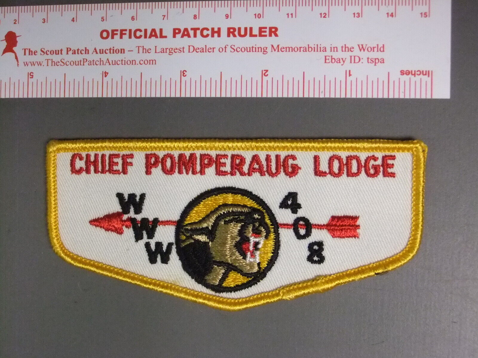 Boy Scout OA 408 Chief Pomperaug flap 3429MM