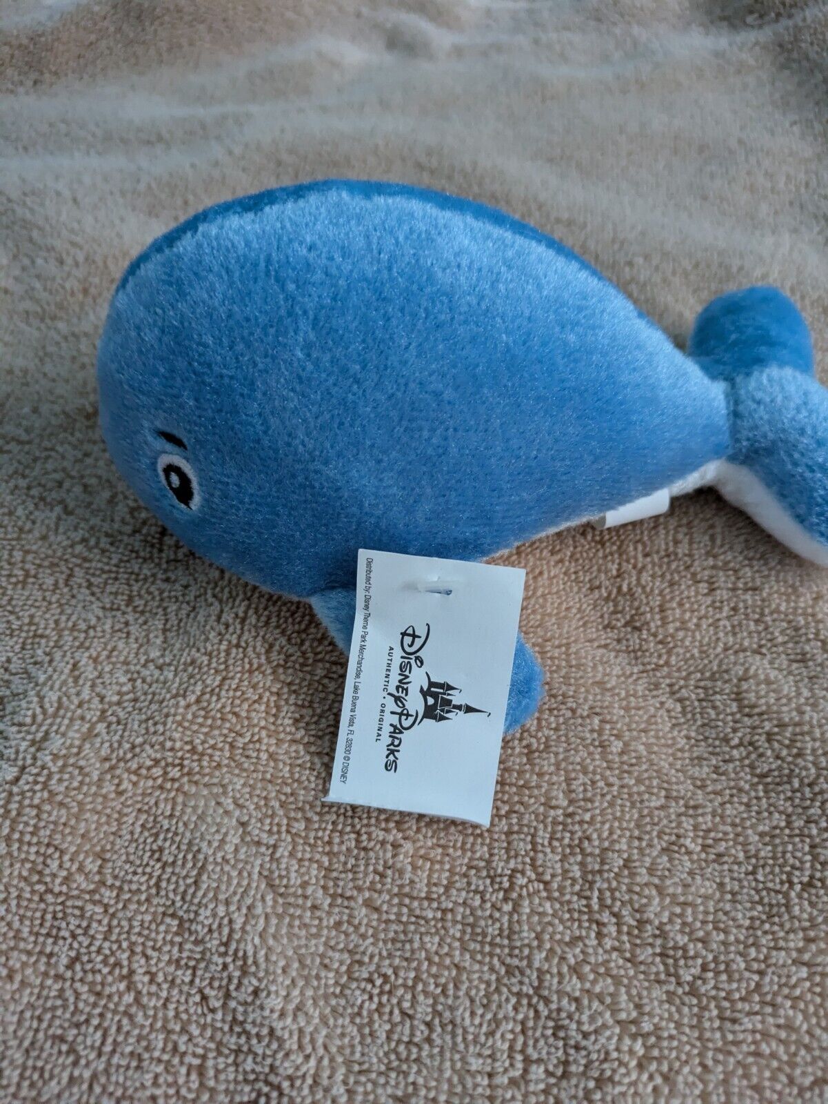 Disney Parks Whale Mini Plush Blue Whale With Tags