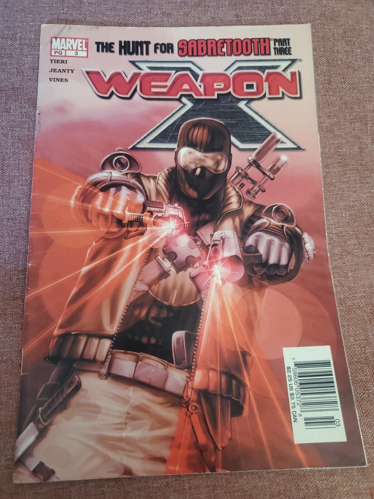 Weapon X Vol 1. No 3, Janu Tary 2003. The Hunt for Sabretooth Part Three