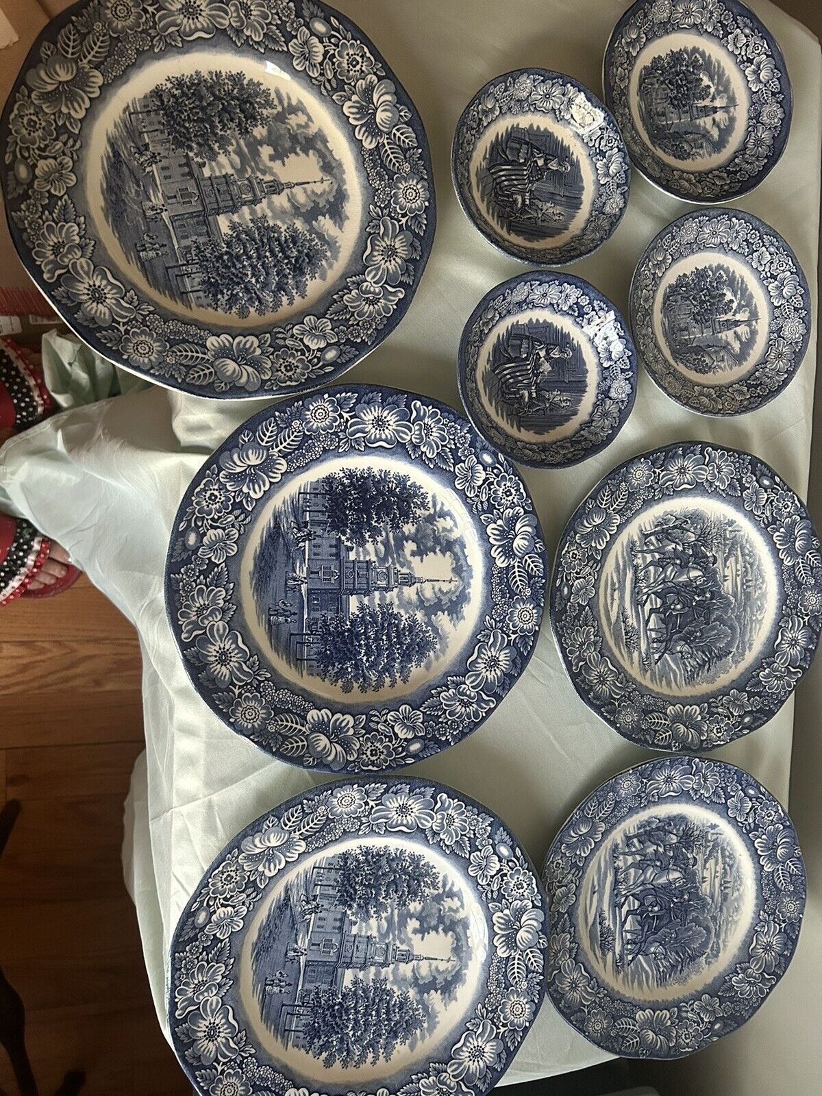 Vintage liberty blue dishes set with Accompanying Pieces