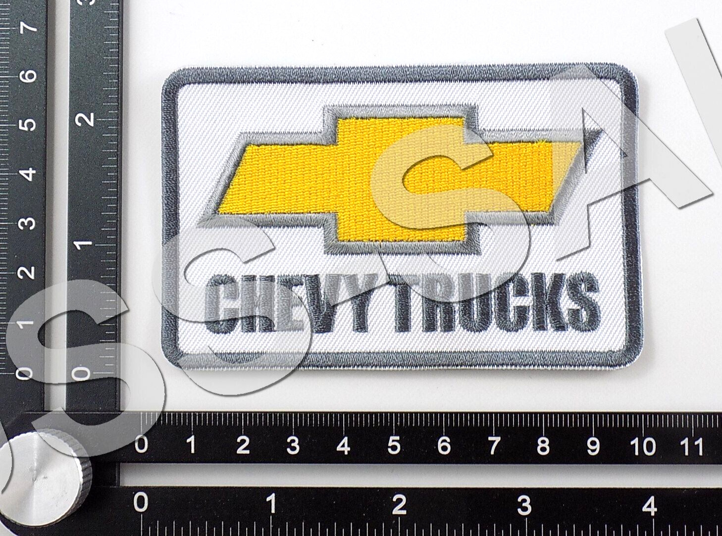 CHEVY TRUCKS EMBROIDERED PATCH IRON/SEW ON ~3-3/4\
