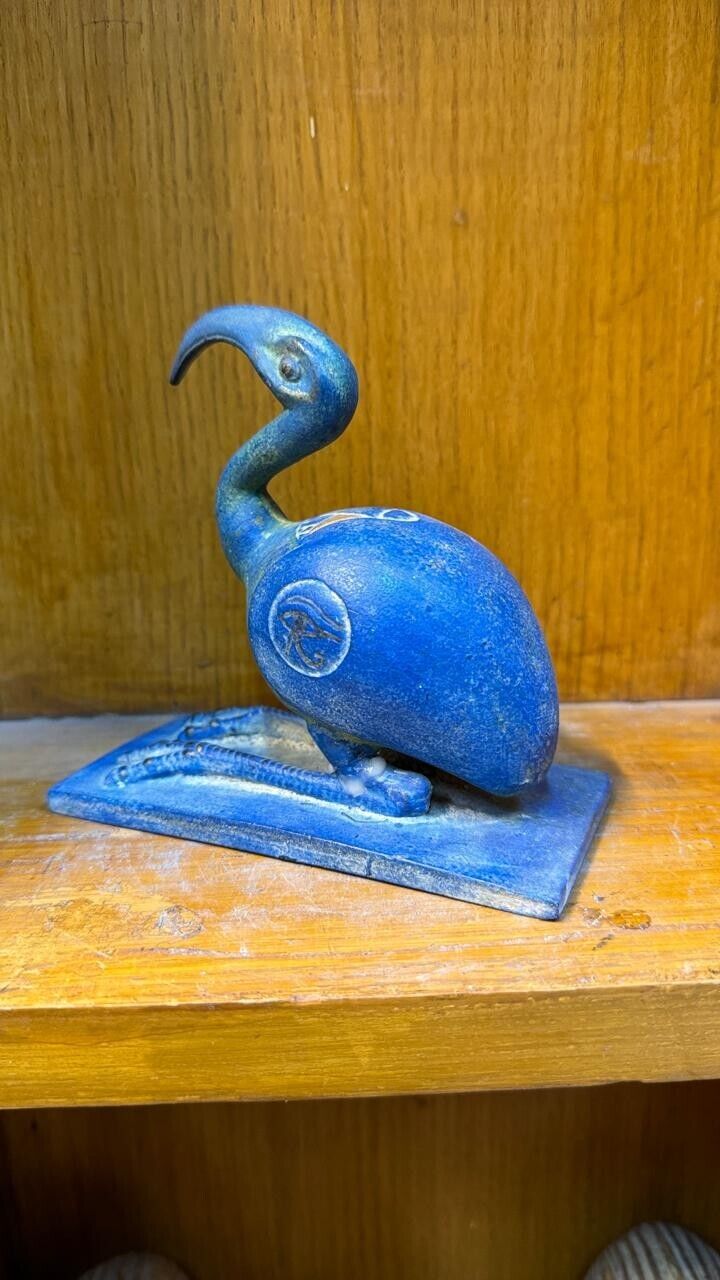 Antique Ancient God Thoth in the shape of a Swan Statue of the Rare Egyptian BC
