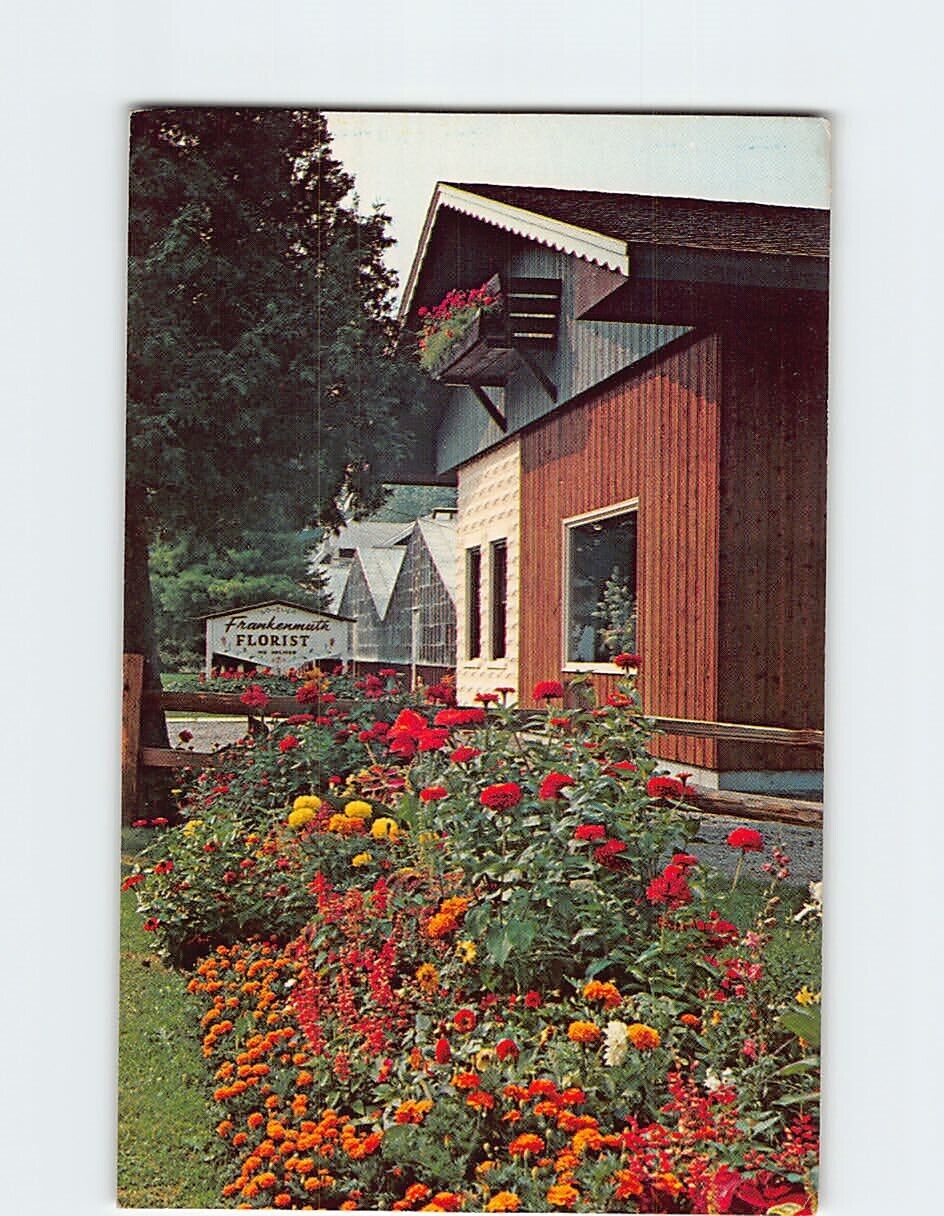 Postcard Frankenmuth Florists 320 South Franklin Frankenmuth Michigan USA