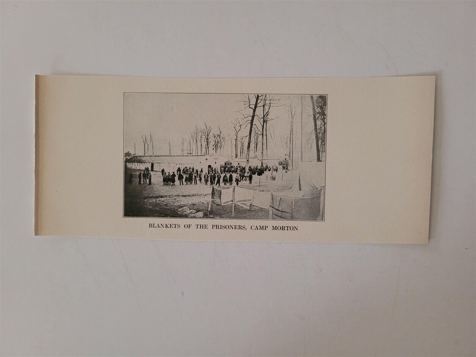 Camp Morton Blankets of the Prisoners 1911 Civil War Picture