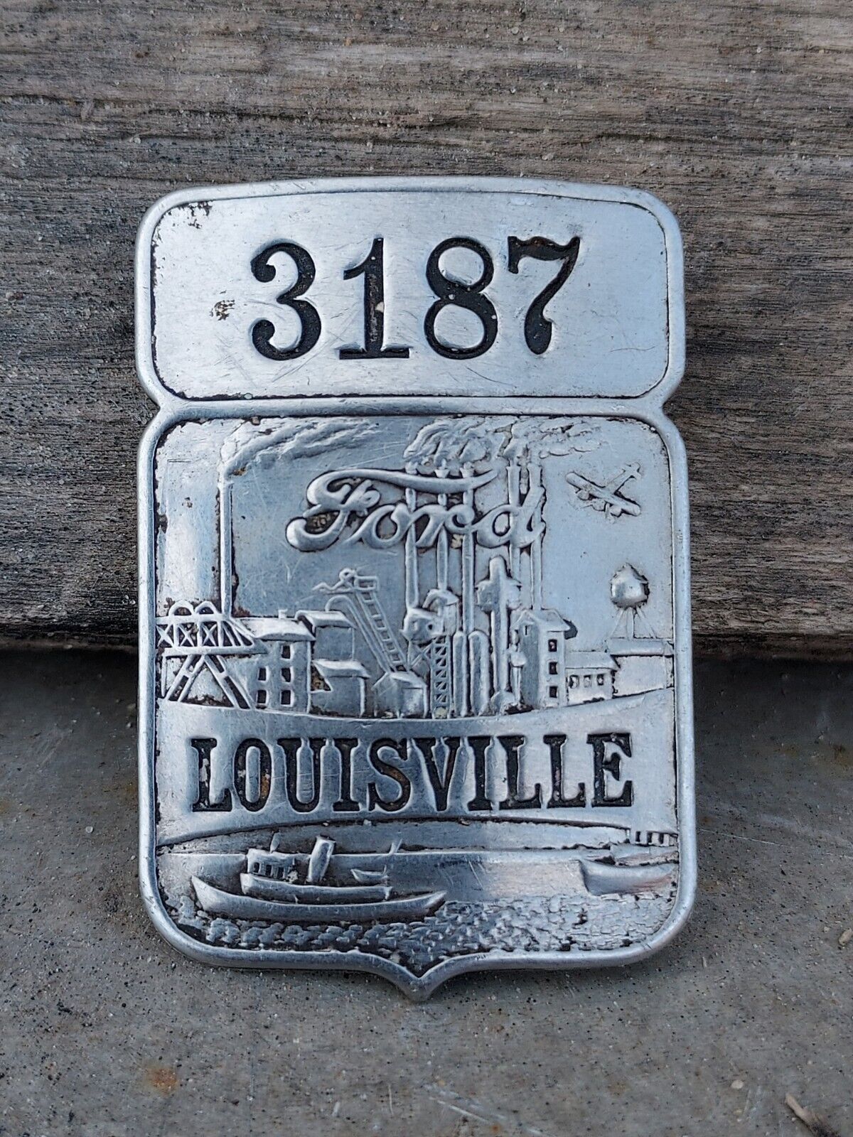 ~RARE~ Vintage 1930\'s Ford Louisville Plant Employee Badge Pin ID
