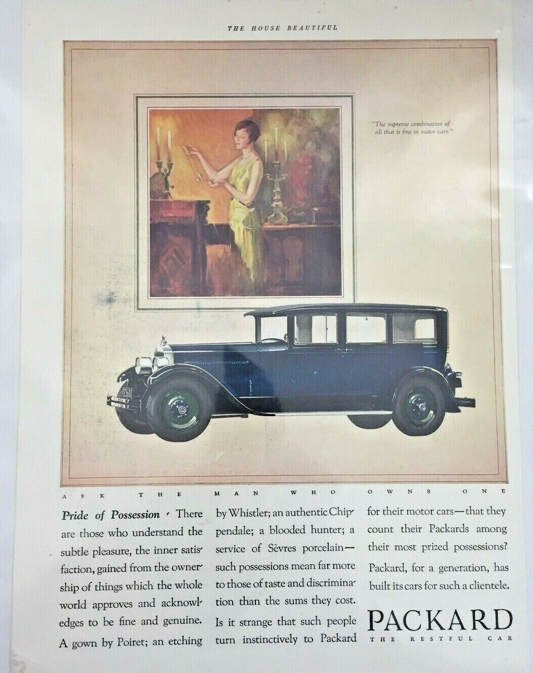 1926 Packard Car Paper Advertisement Print Ad Automobile Vehicle Antique 3437