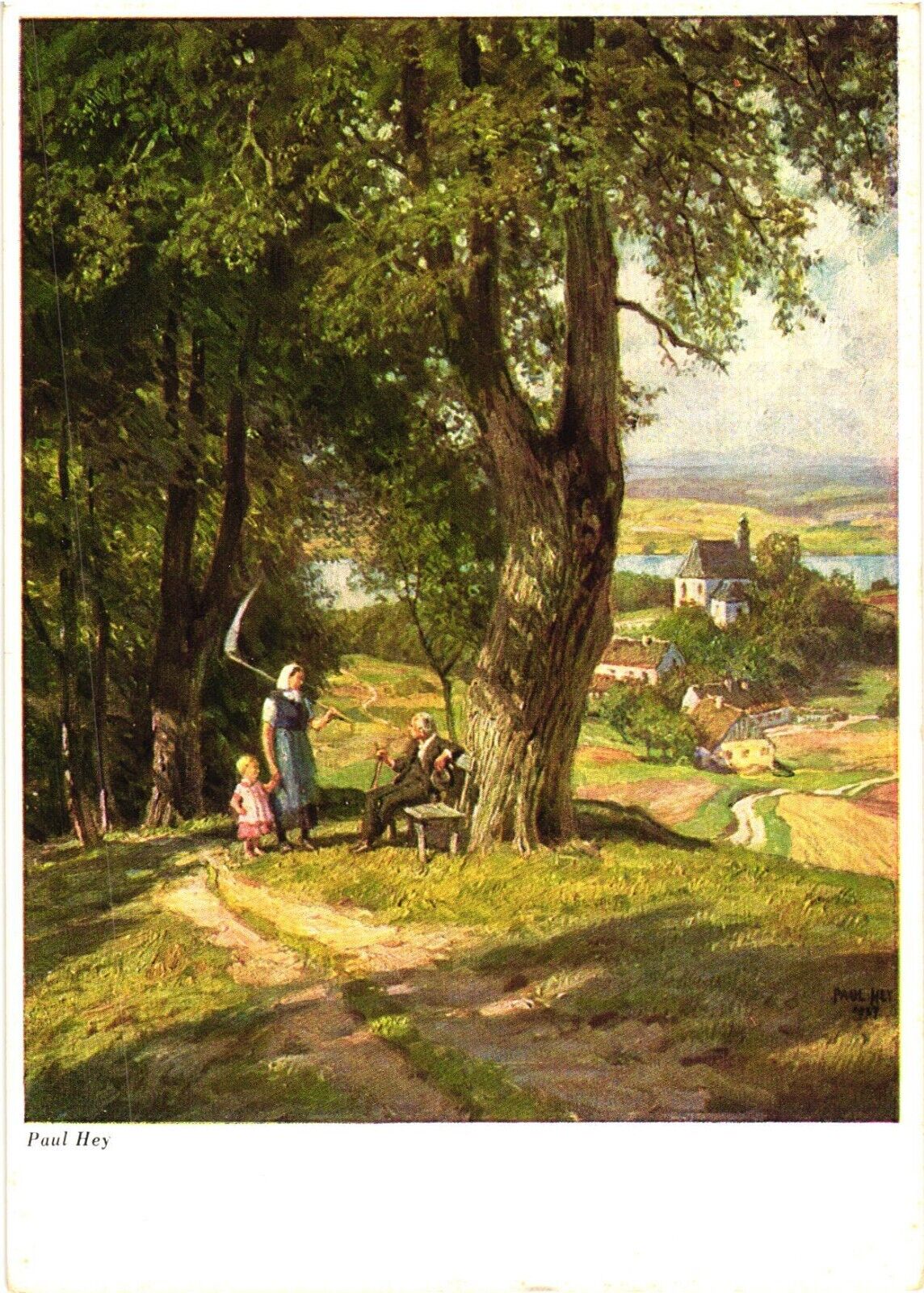 A Shady Place-At The Edge of The Forest, Paul Hey Art Postcard