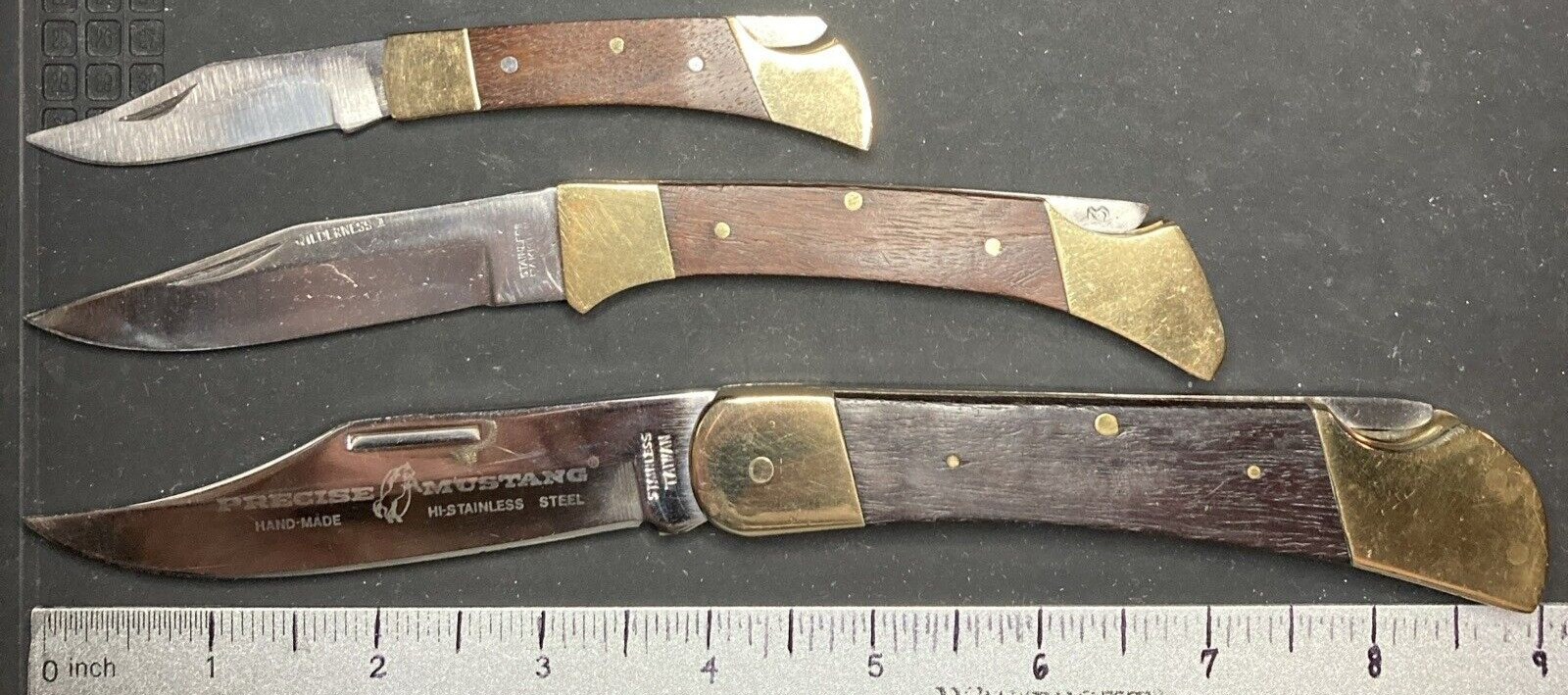 Mixed Lot of (3) Assorted Vintage Lockback Folding Hunting Knives