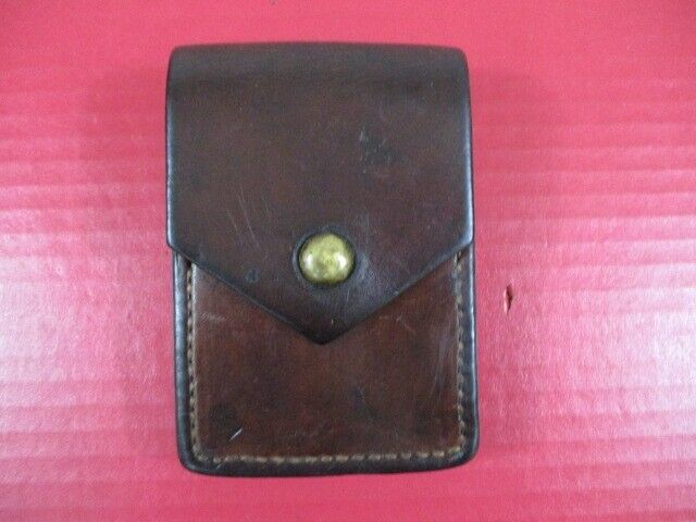 pre-WWII Era US Army Officer\'s Private Purchase Leather .45acp Magazine Pouch #2