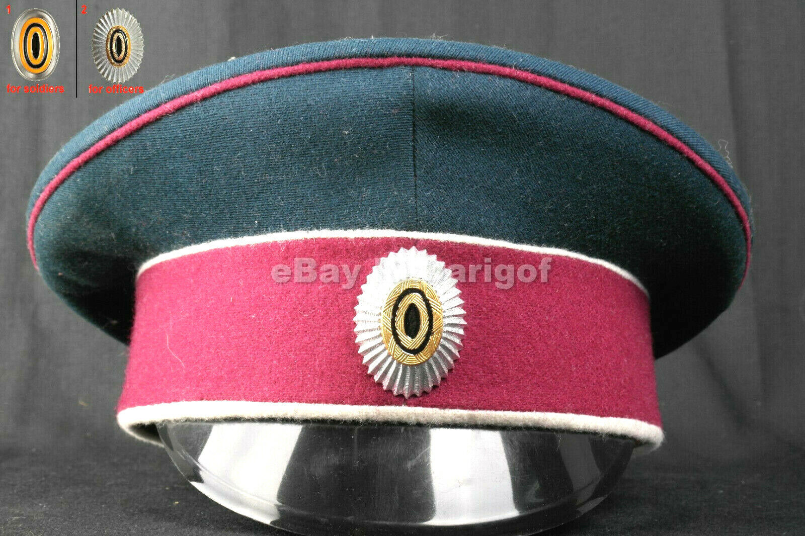 Cap Tsarist Russia an officer of infantry WWI hight quality copy maroon