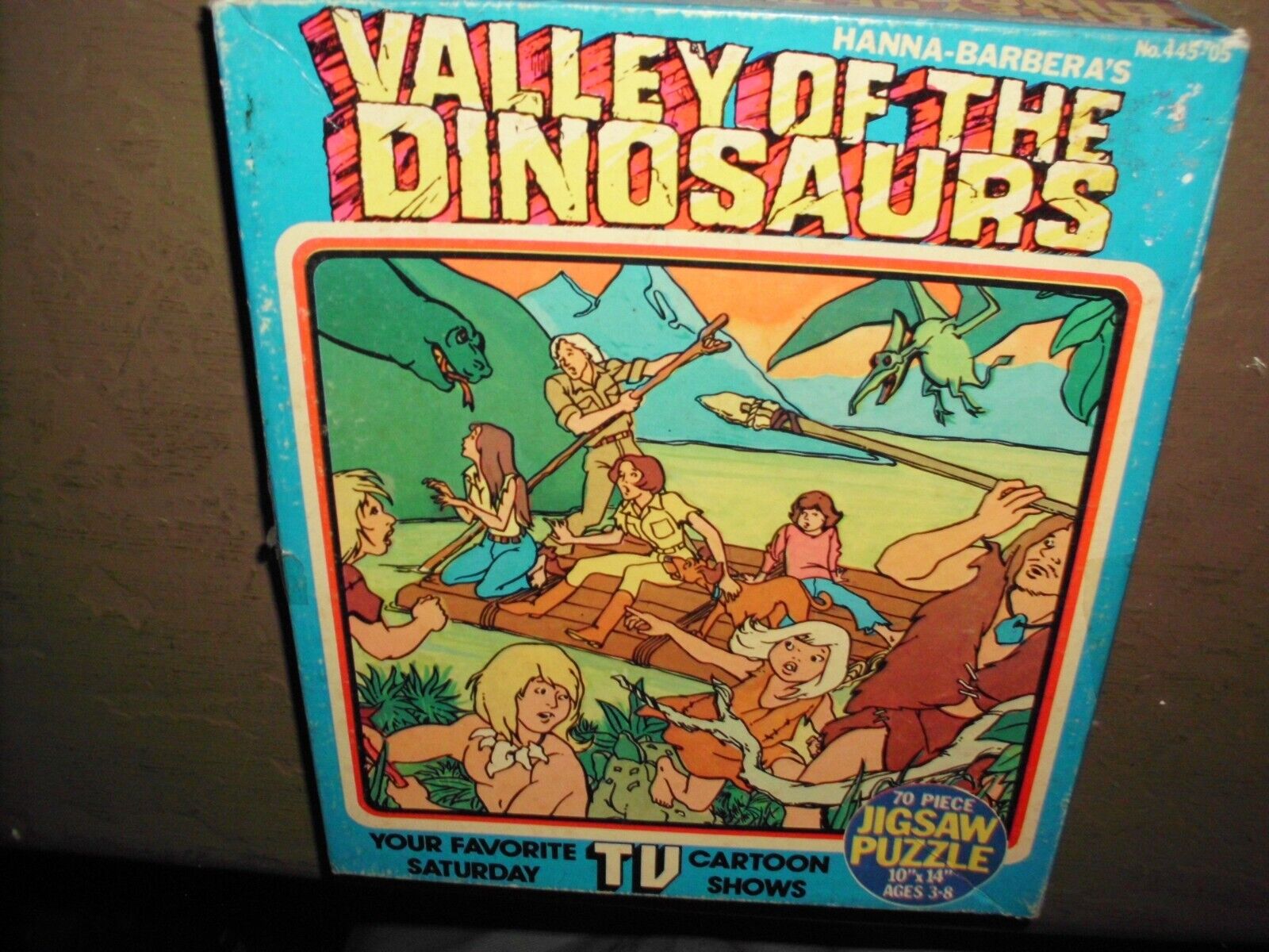 VINTAGE VALLEY OF THE DINOSAURS PUZZLE HG TOYS RARE HANNA BARBERA CMPLT. NM 1974