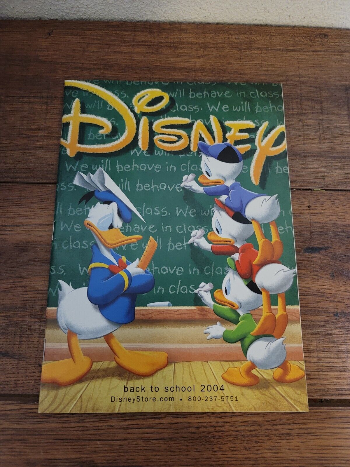 Disney Store Catalog Back to School 2004 Happy Birthday Donald Duck 