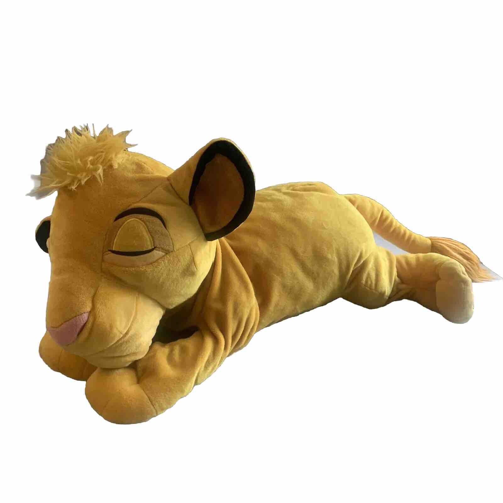 Disney The Lion King Sleeping Simba Mega BIG Plush  Stuffed Doll 17.7in.