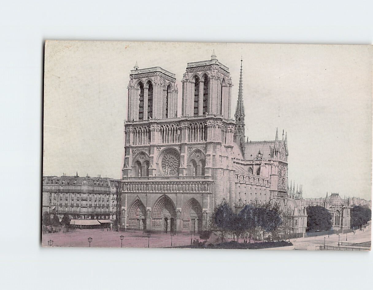 Postcard Church of the Notre Dame, Paris, France