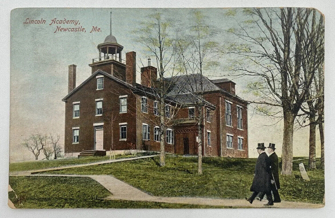 Postcard ME Lincoln Academy Newcastle Maine