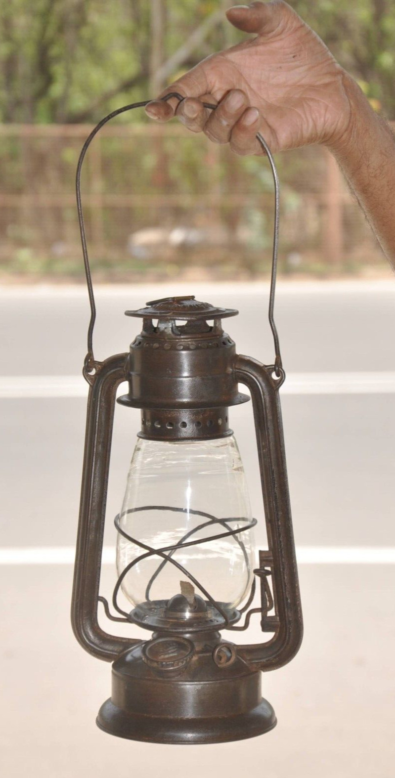 Vintage Feuerhand No.252 Iron Kerosene Lamp/ Lantern , Germany