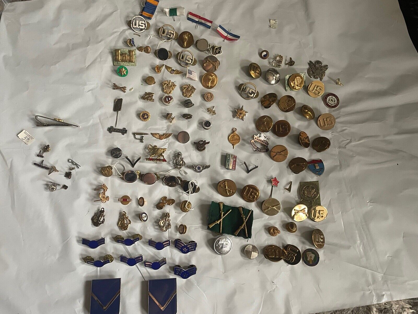 vintage military pins lot 110+ Pins WW2 To Present