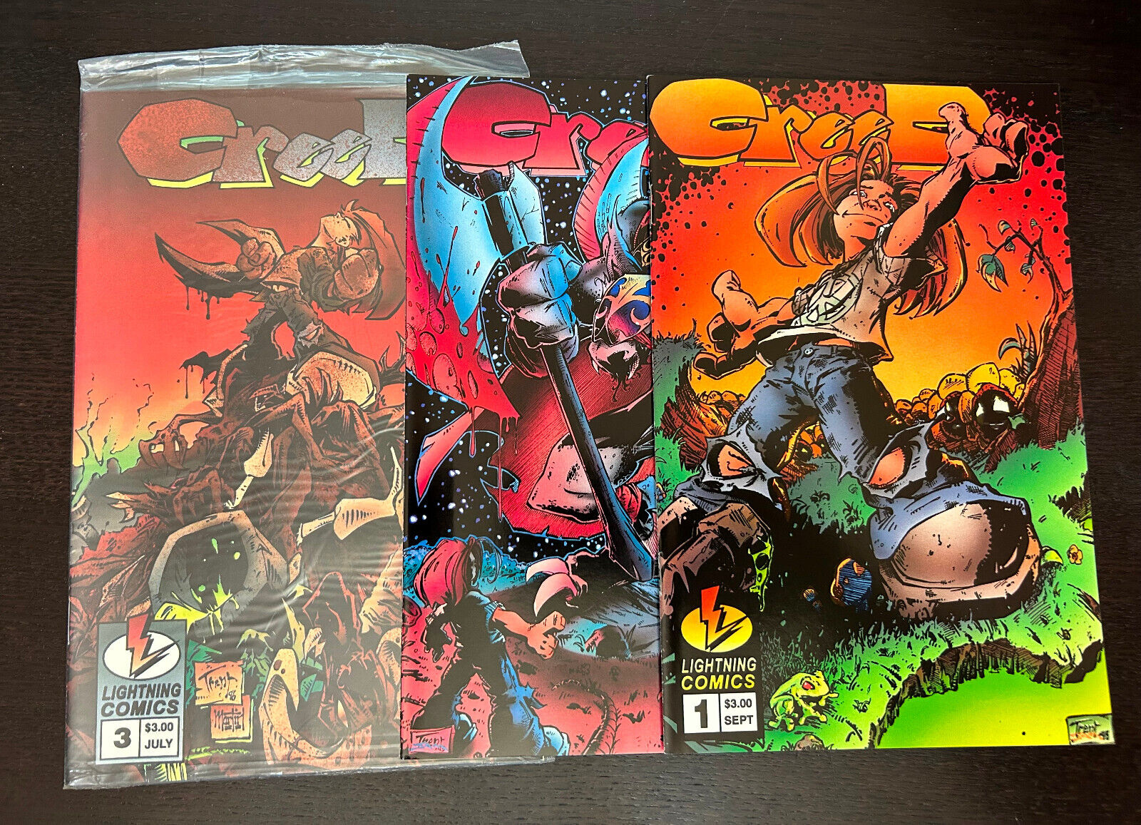 CREED #1-3 (Lightning Comics 1995) -- #1 2 3 -- FULL Set
