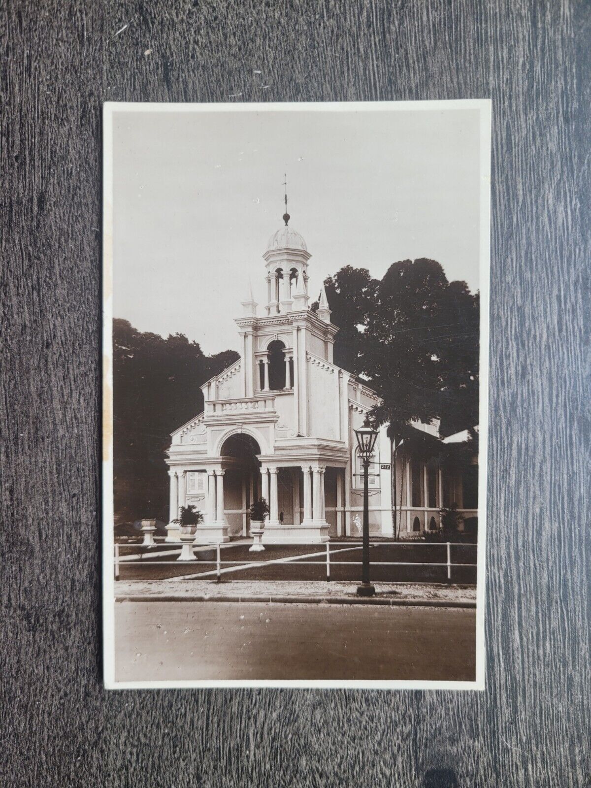 Orchard Road Presbyterian Church RPPC Real Photo Postcard SINGAPORE Palladian