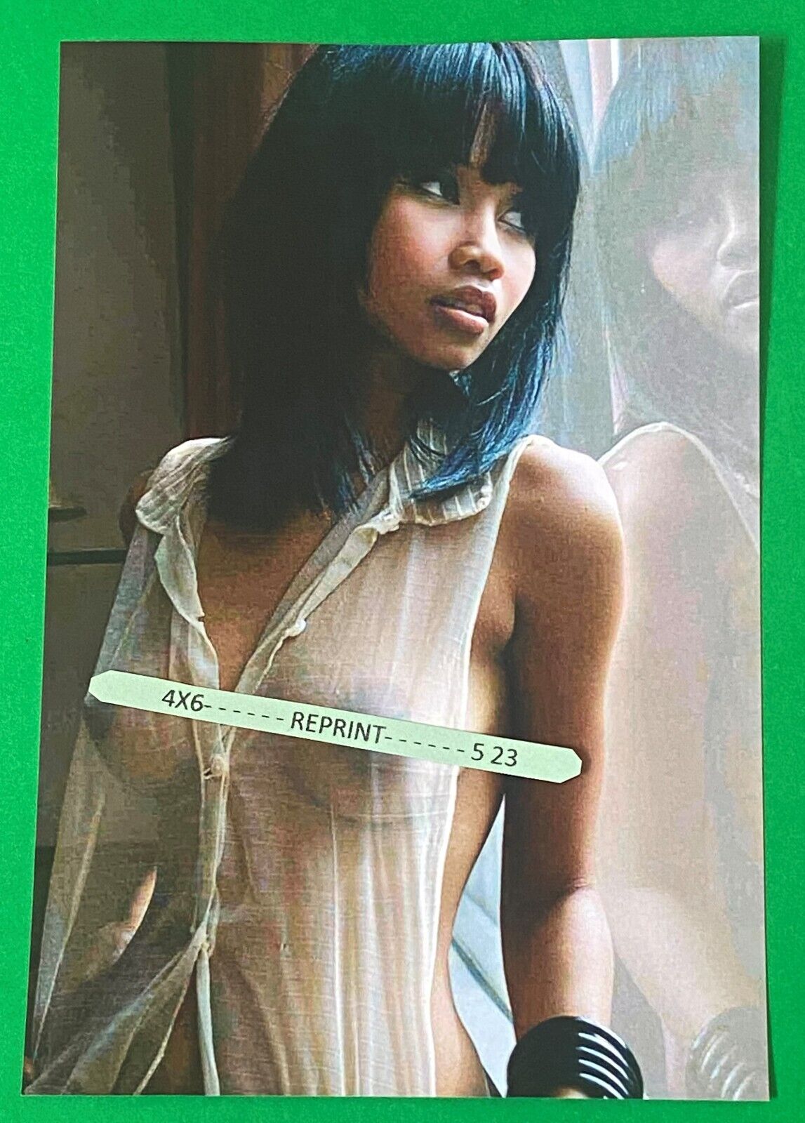 Found 4X6 PHOTO of Sexy Beautiful Asian African American Actor & Lingerie Model