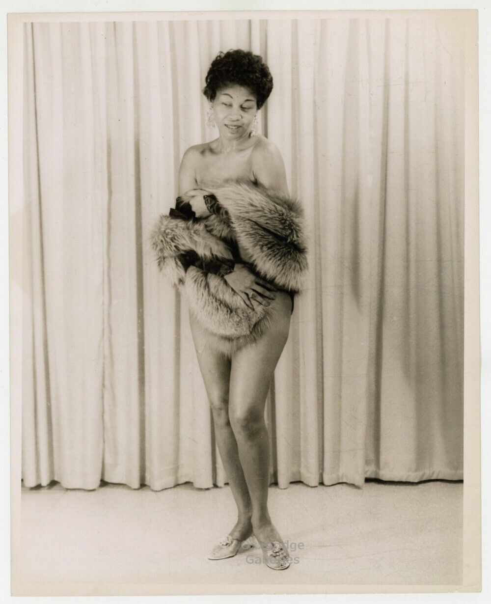 Princess Zenobia 1953 Black Burlesque 8x10 Photo African American Portland OR