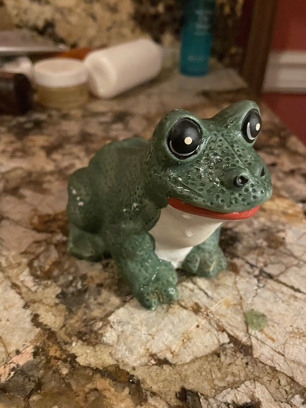 Vintage Hand Painted Ceramic Frog