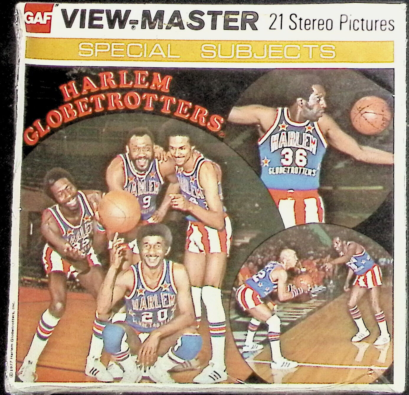 HARLEM GLOBETROTTERS BASKETBALL 1977 3d View-Master 3 Reel Packet NEW SEALED
