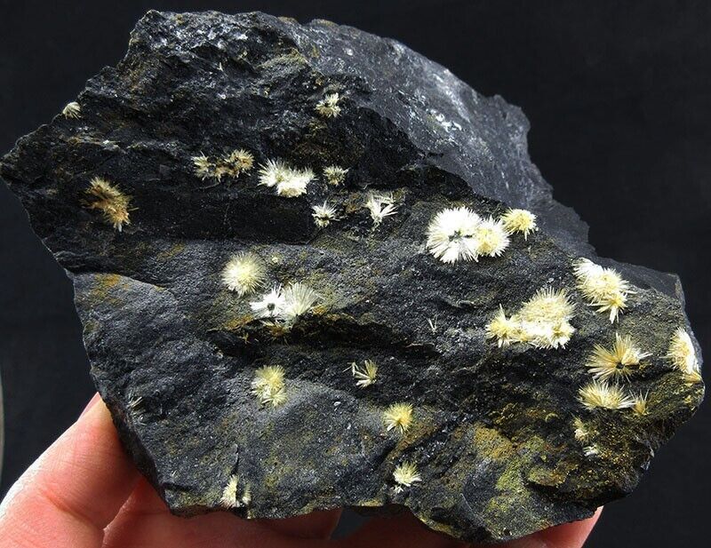 1.25LB flowery Stibnite/Valentinite/stibiconite/antimony bloom crystal mineral