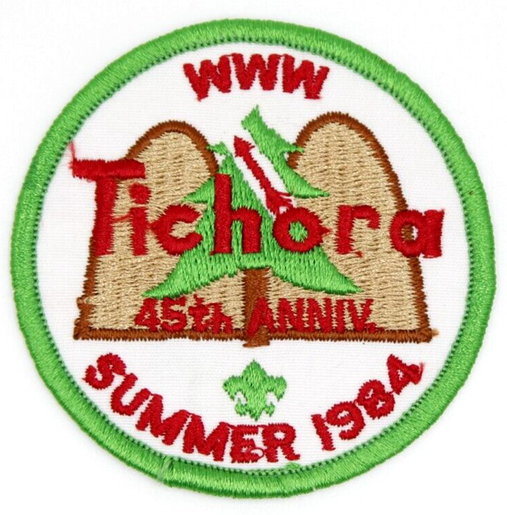 1984 45th Anniv. Summer Tichora Lodge 146 Four Lakes Council Patch Wisconsin WI