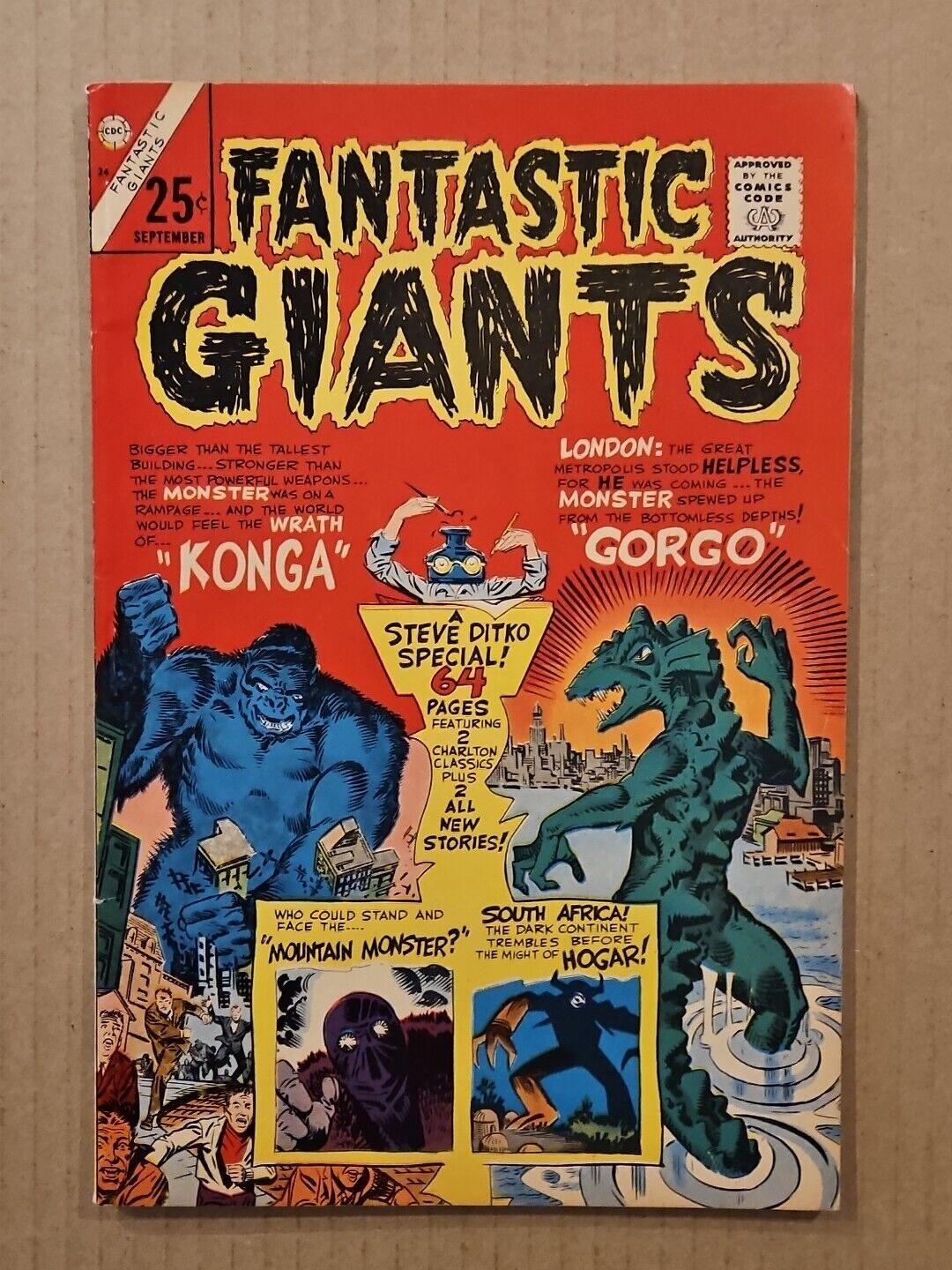 Fantastic Giants #24 Steve Ditko Charlton 1966 VF