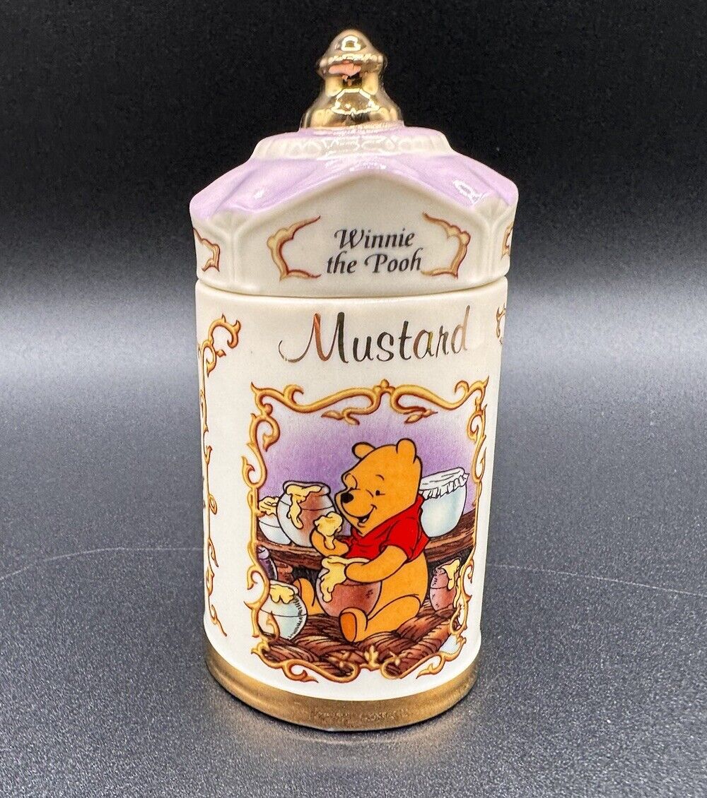 Mustard -Lenox Walt Disney “Winnie the Pooh” Porcelain Spice Jar 1995 NEW No Box