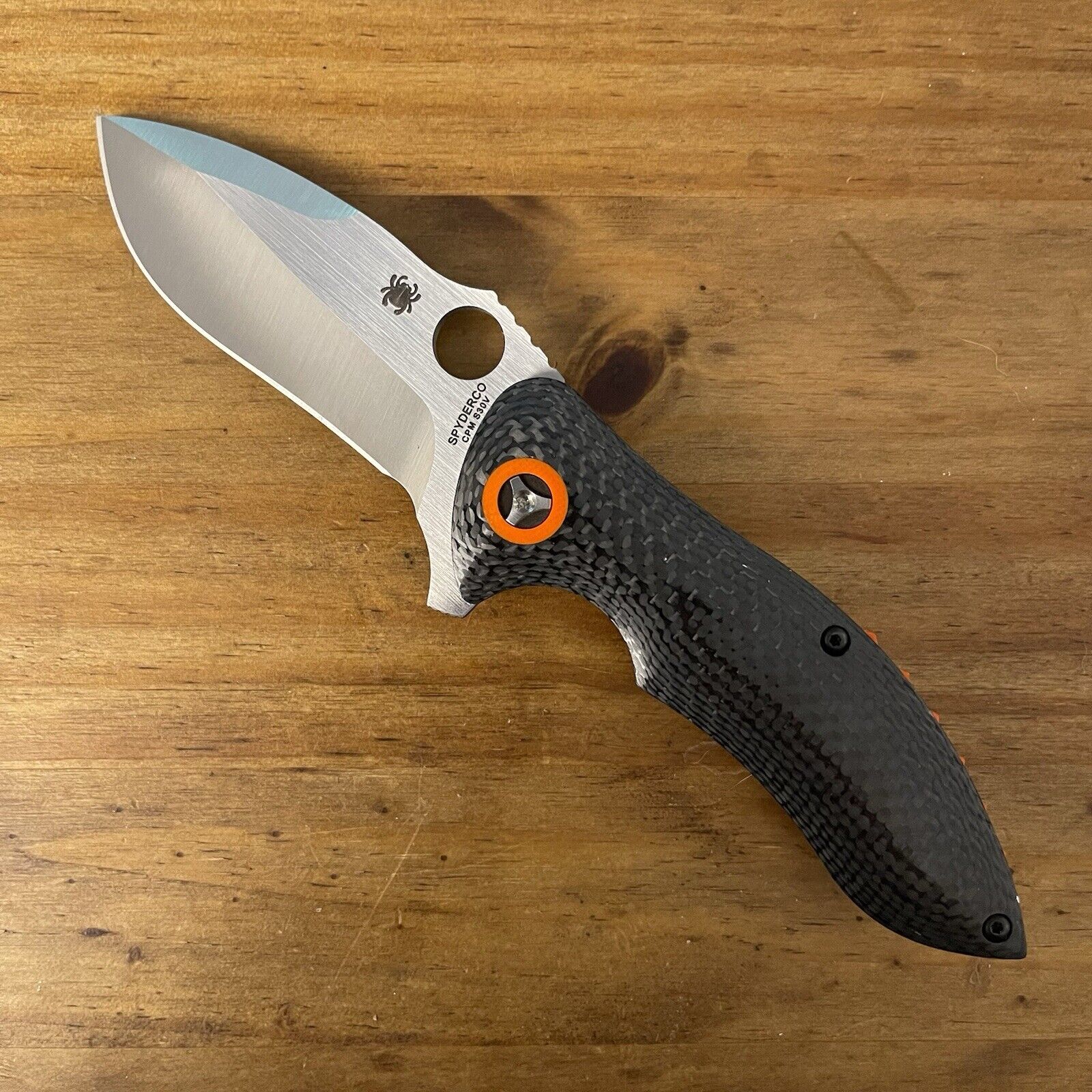 Spyderco Rubicon C187CFP Carbon Fiber Titanium Discontinued Rare Knife
