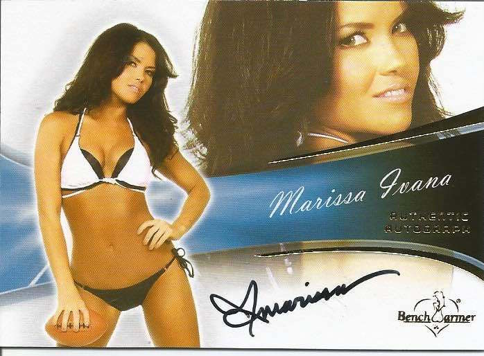 Marissa Ivana 2012 cert auto Authentic Autograph Benchwarmers trading card 66