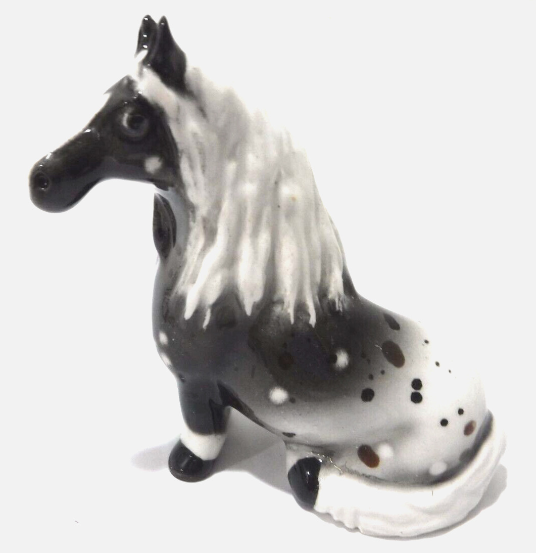 Cheval Miniature Pony Model Horse Figurine Ceramic Comical 3 In. Tall X 3 In. 