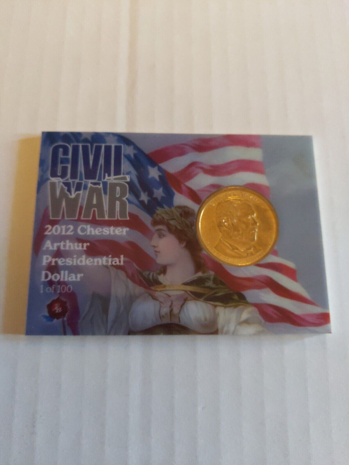 Chester A Arthur 2022 Historic Autographs Civil War $1 coin 1/100