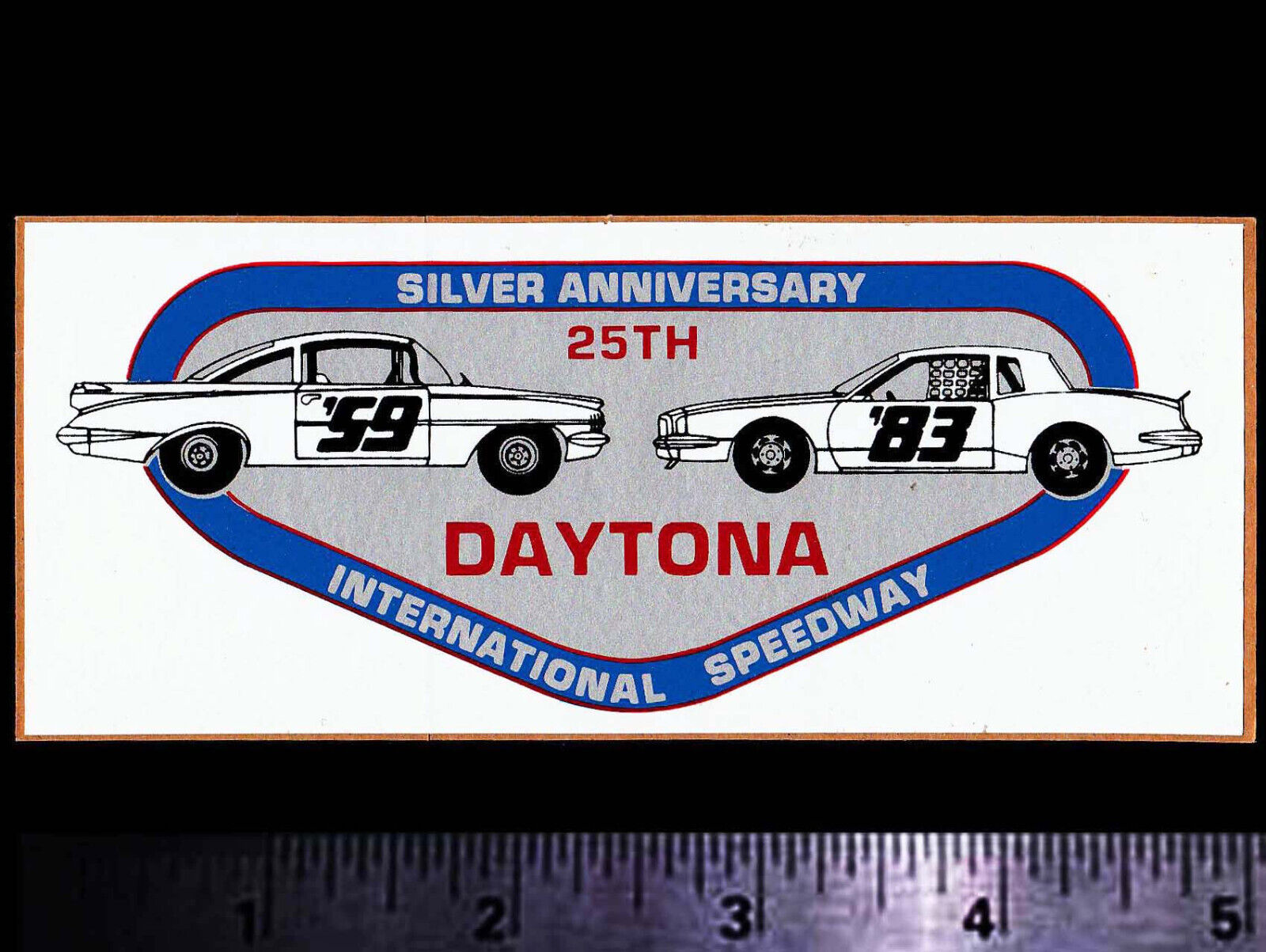 DAYTONA Speedway 1959-1983 - Original Vintage Racing Decal/Sticker NASCAR Petty