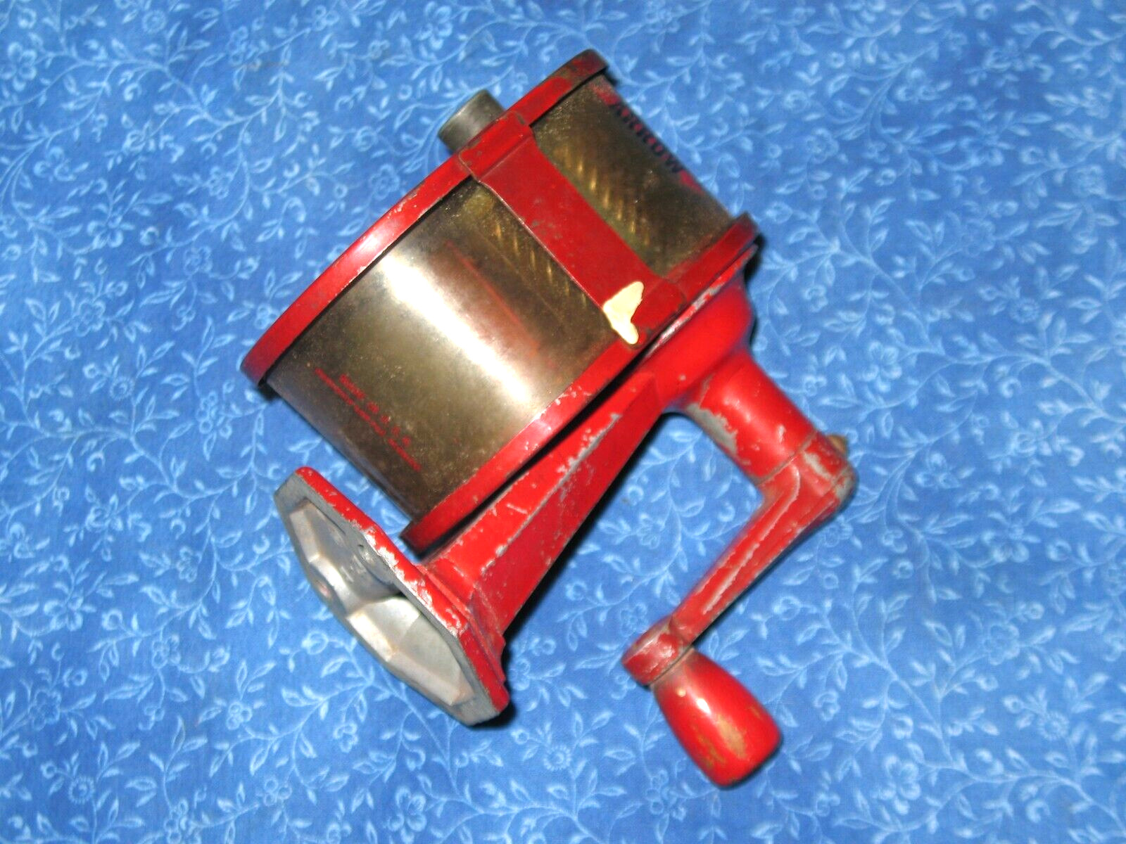 Vintage 1920\'s Arrow Mechanical Pencil Sharpener Red Wooden Knob
