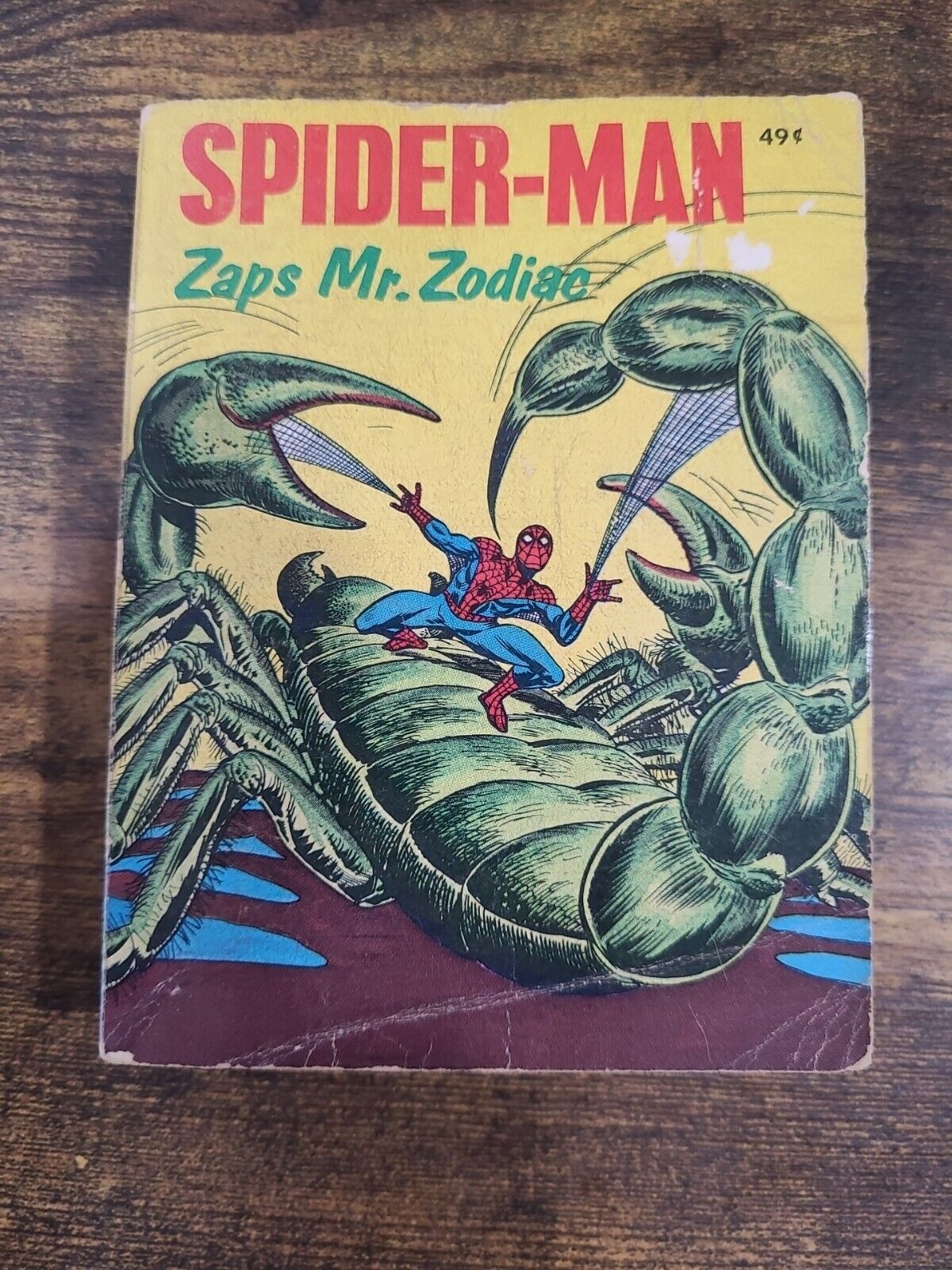 1976 SPIDER-MAN Zaps Mr. Zodiac  A Big Little Book By Whitman #5779