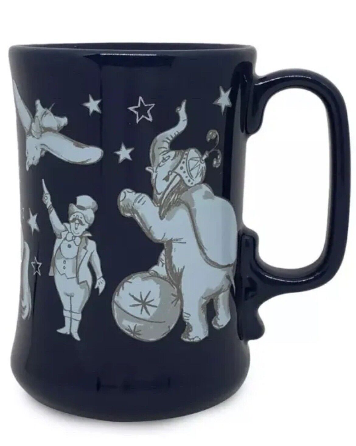 Disney DUMBO Blue Mug 80 Anniversary CIRCUS Horse Coffee Tea NEW Plus Dumbo Pin