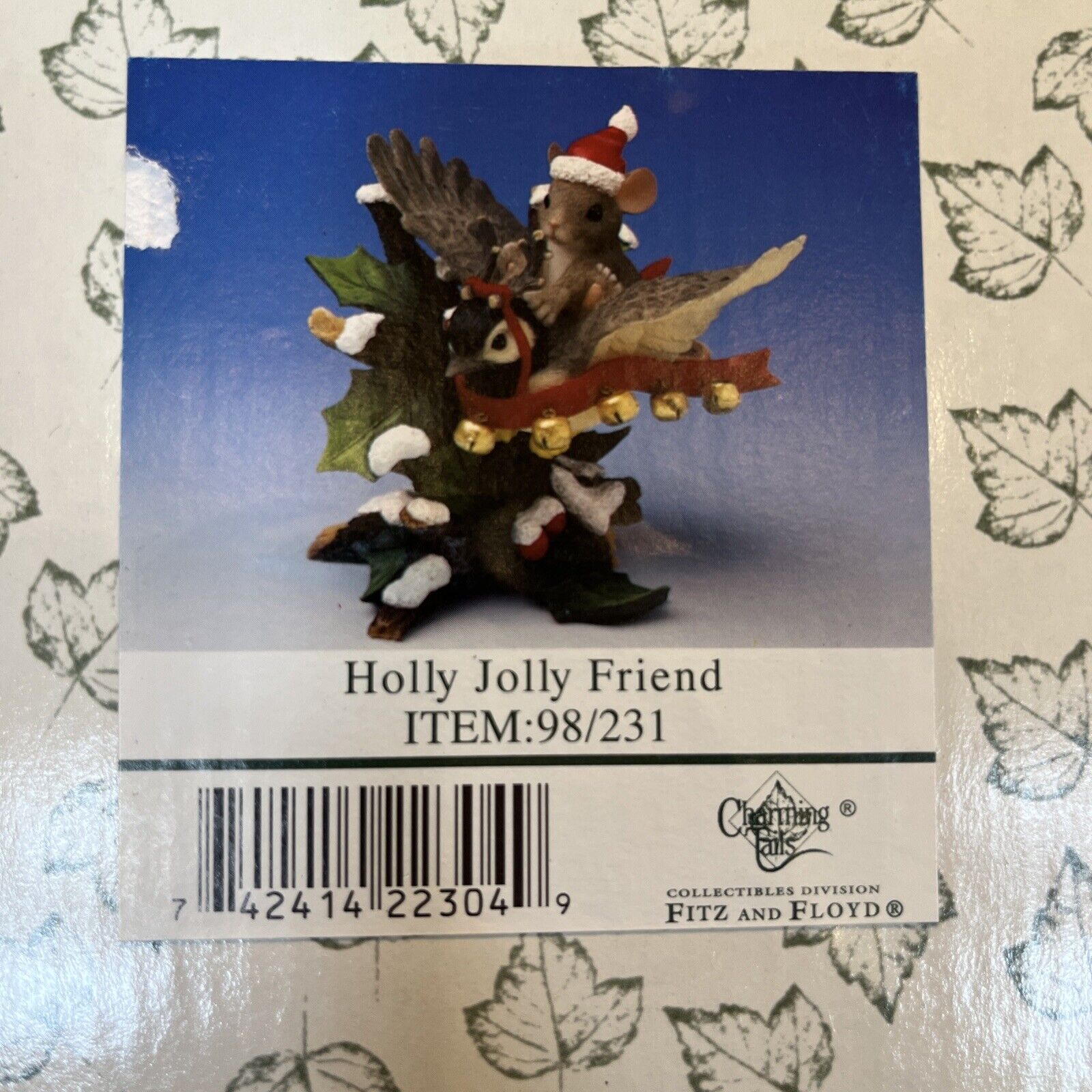 Charming Tails Fitz and Floyd Holly Jolly Friend 98/231