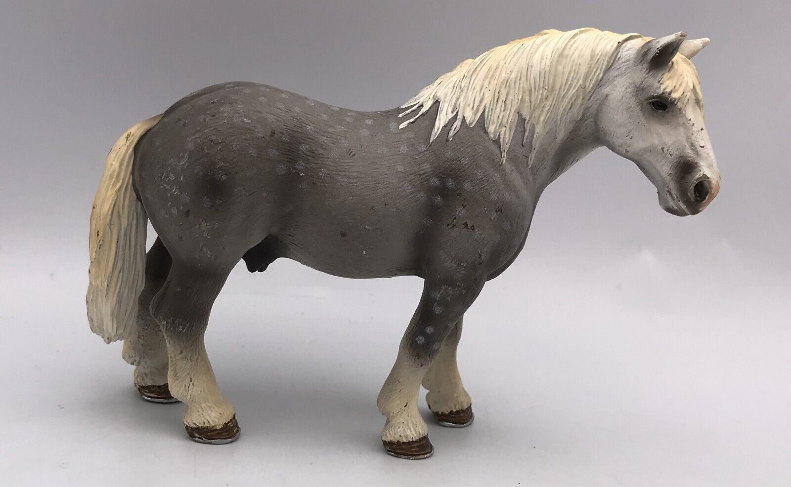 Schleich Horse Gray PERCHERON STALLION Dapple Grey 13623 Figure 2006 