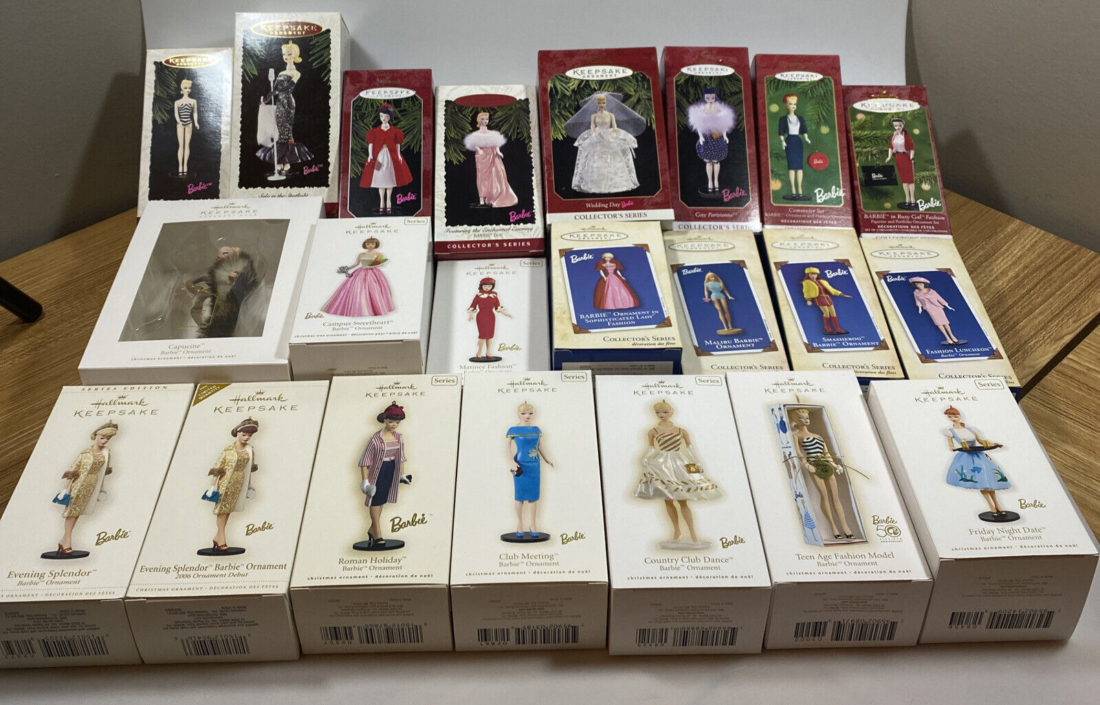 Barbie Hallmark Keepsake Ornaments Series- Complete Lot (1994-2012)