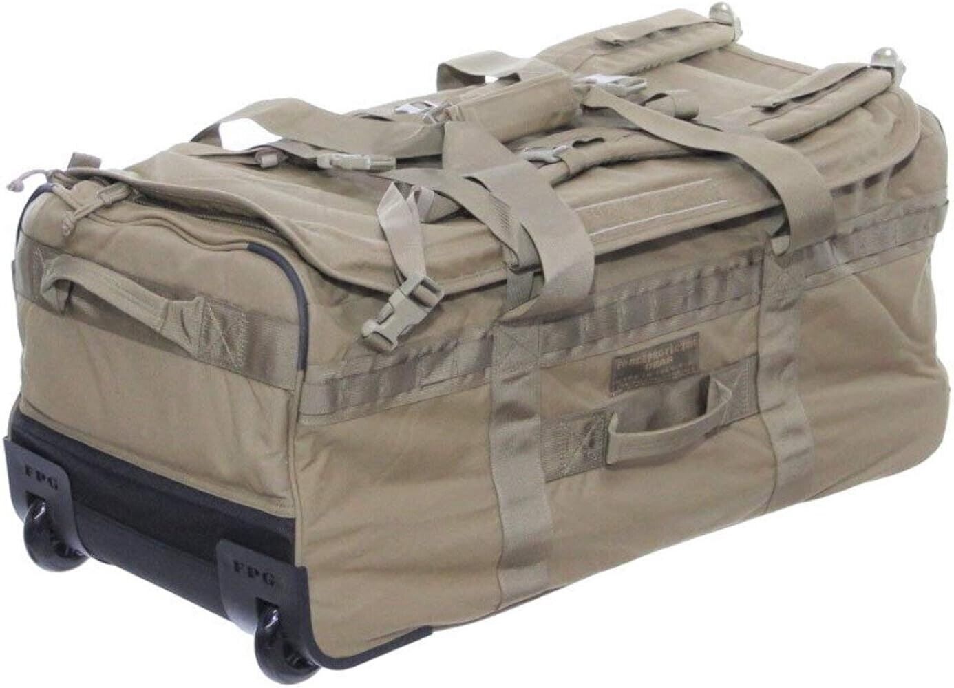 USMC Force Protector Gear (Poor) Cond. Deployer USGI Deployment Bag on Wheels