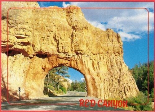 Red Canyon Tunnel Dixie National Forest Continental Postcard