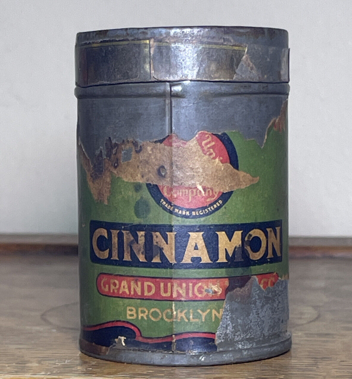 Vintage Grand Union Pure Spices Tea Company Cinnamon Spice Tin 3\