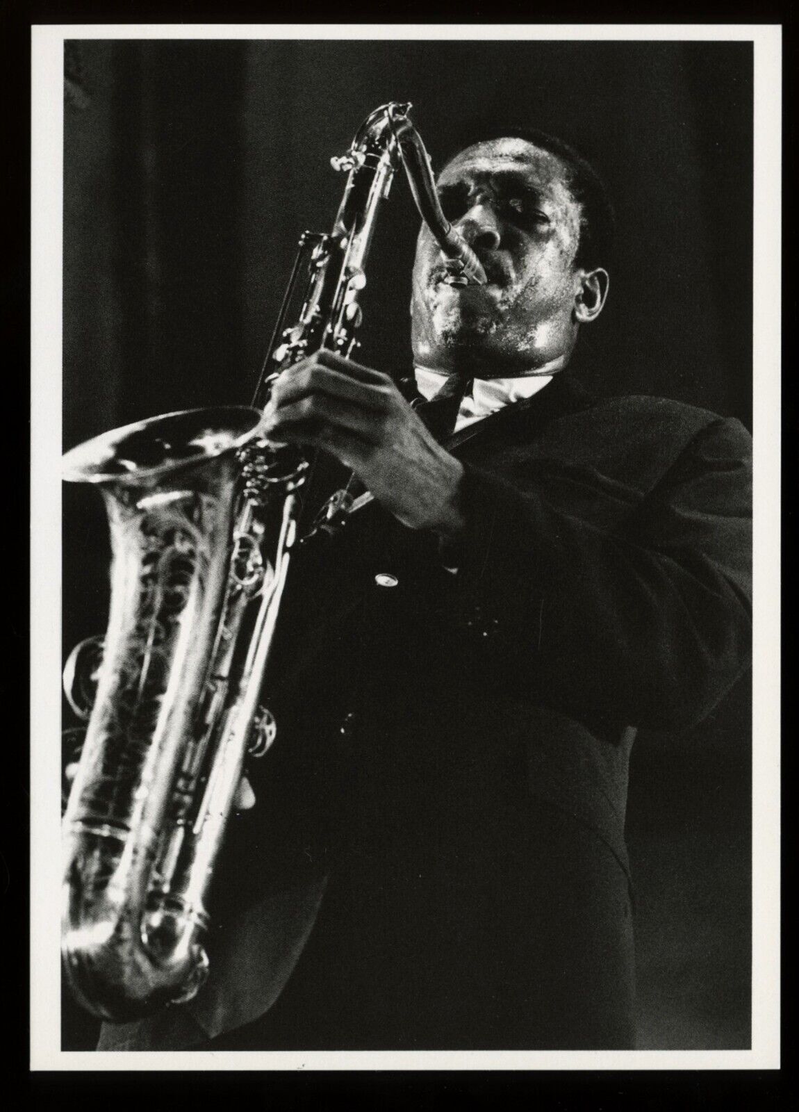 John Coltrane  Band Popular Jazz Saxophone Music Postcard