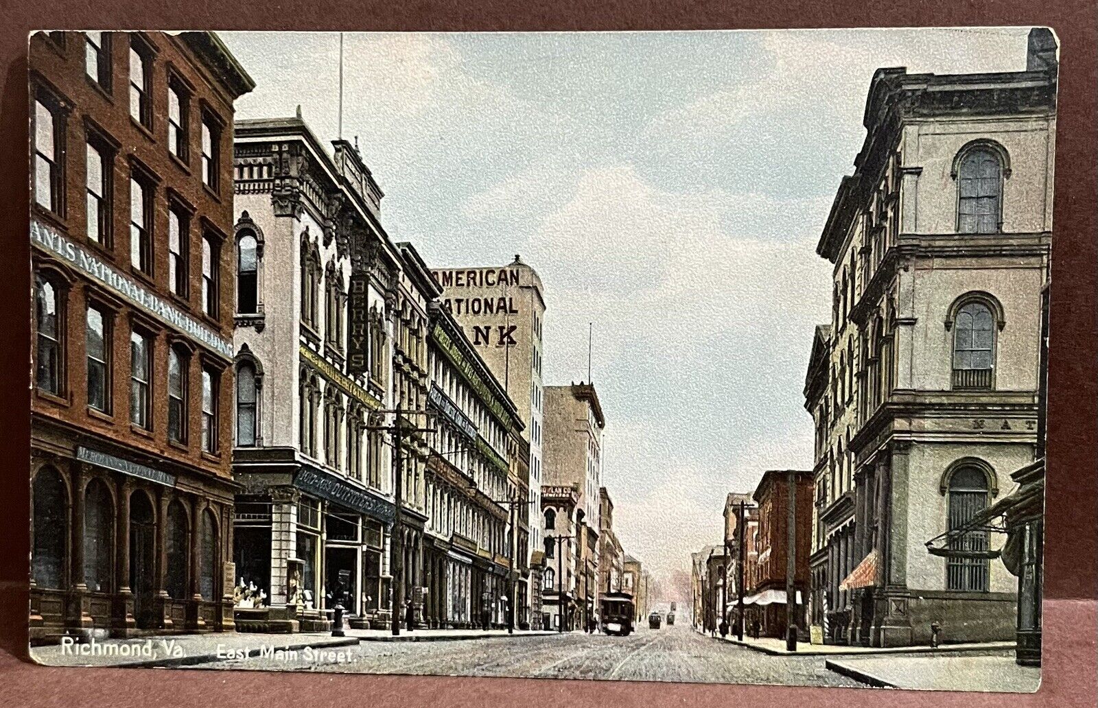 RICHMOND VIRGINIA  Postcard ~ EAST MAIN STREET ~ 1910's ~