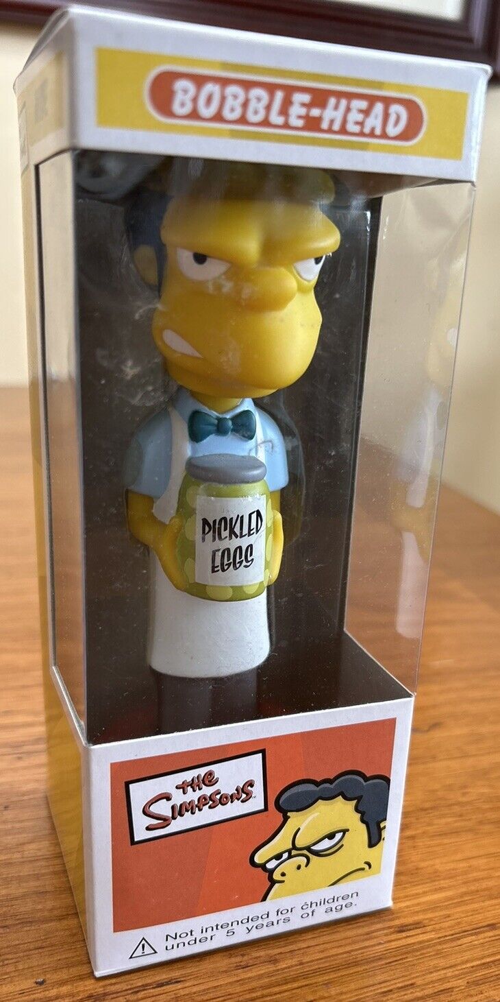 The Simpson\'s MOE Wacky Wobbler Bobble-Head by FUNKO 2005 New In Box