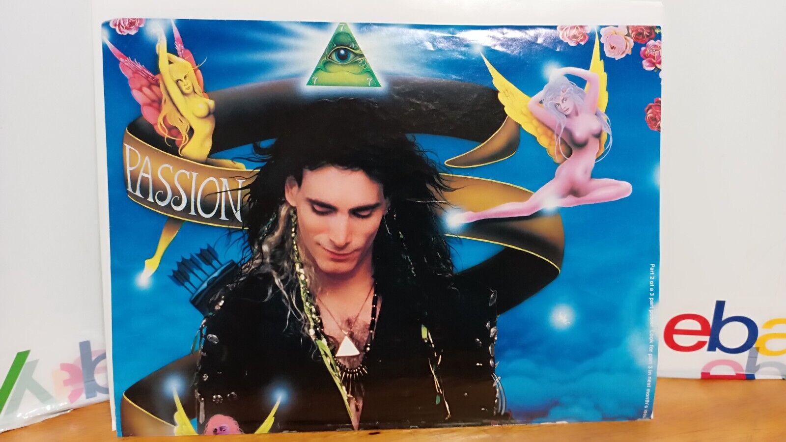 STEVE VAI PASSION AND WARFARE POSTER PART 2 OF SERIES ORIGINAL  11 X 8.5  t3