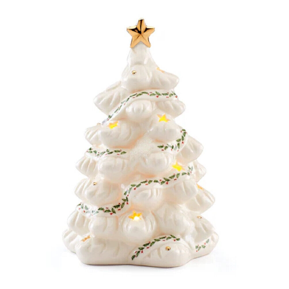 Lenox China Christmas Holiday Light Up & Musical Tree - N/O